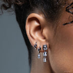 Créole Sole - Boucle d'Oreille Argent 925 Or 18k | Vendue par Unité