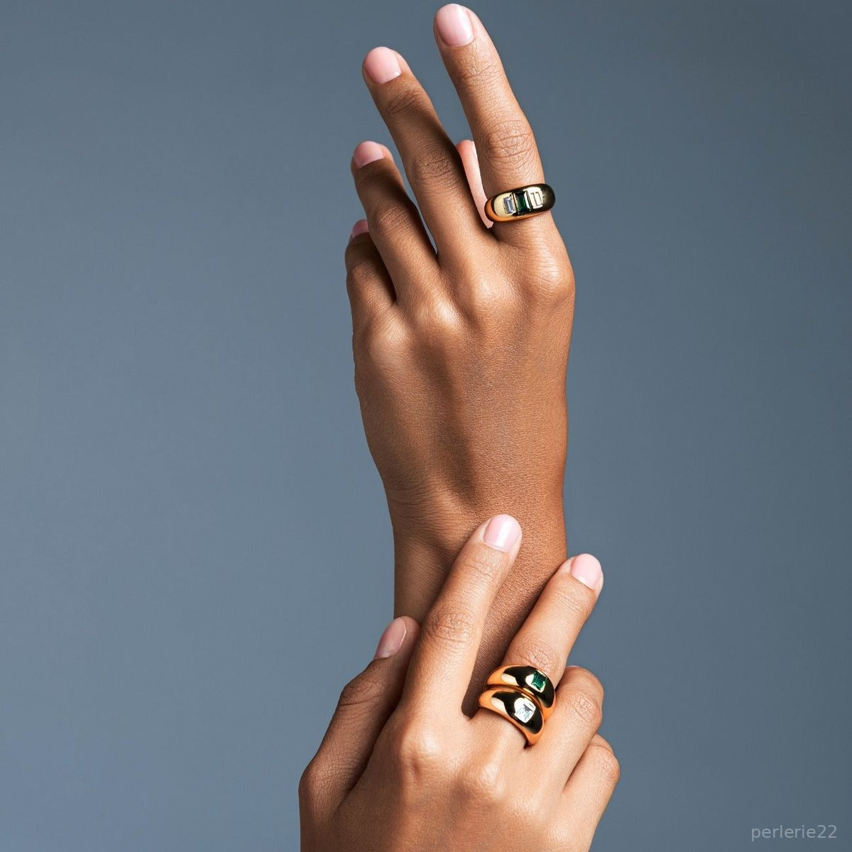 Bague Notte - Bague Laiton Dorure Or 18k | Minimaliste & Intense