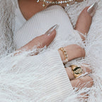 Bague Polaire - Bague Ajustable Argent 925 Or 18k | Lueur Glacée