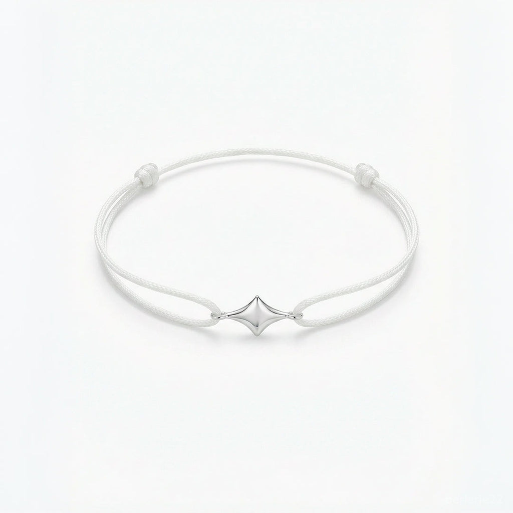Bracelet Minuit - Bracelet Argent 925 Fil Coloré | Best-seller | Édition Maman