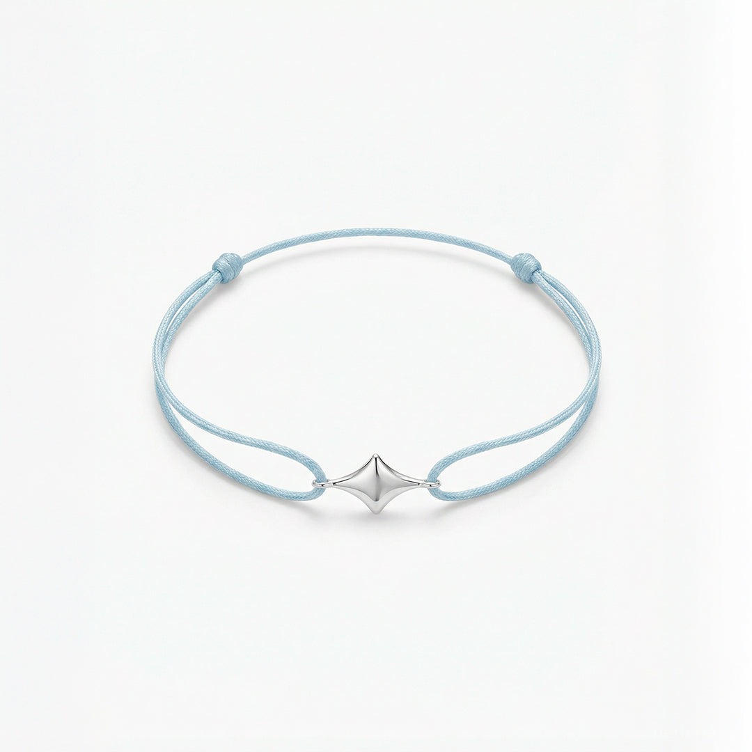 Bracelet Minuit - Bracelet Argent 925 Fil Coloré | Best-seller | Édition Maman