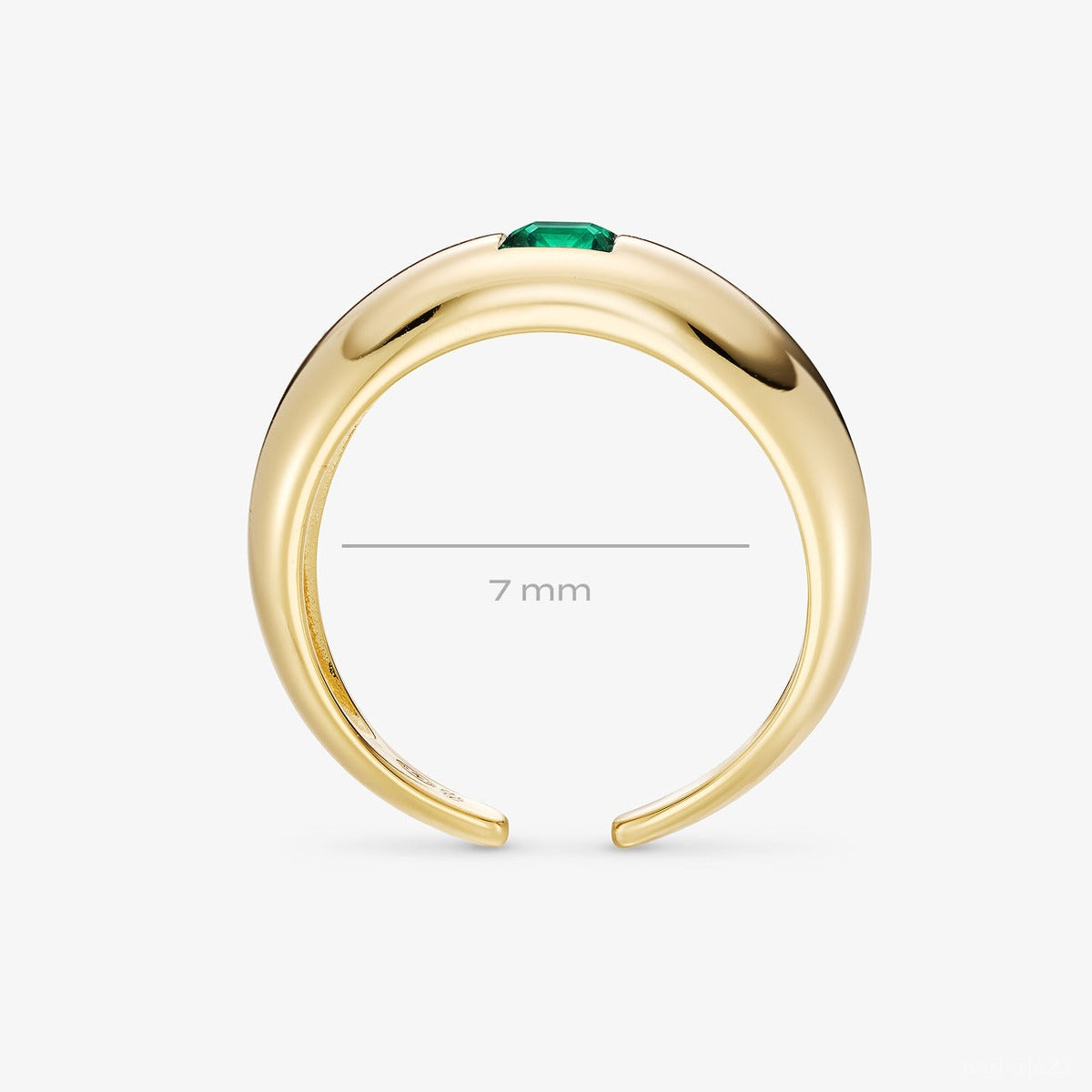 Bague Notte - Bague Laiton Dorure Or 18k | Minimaliste & Intense