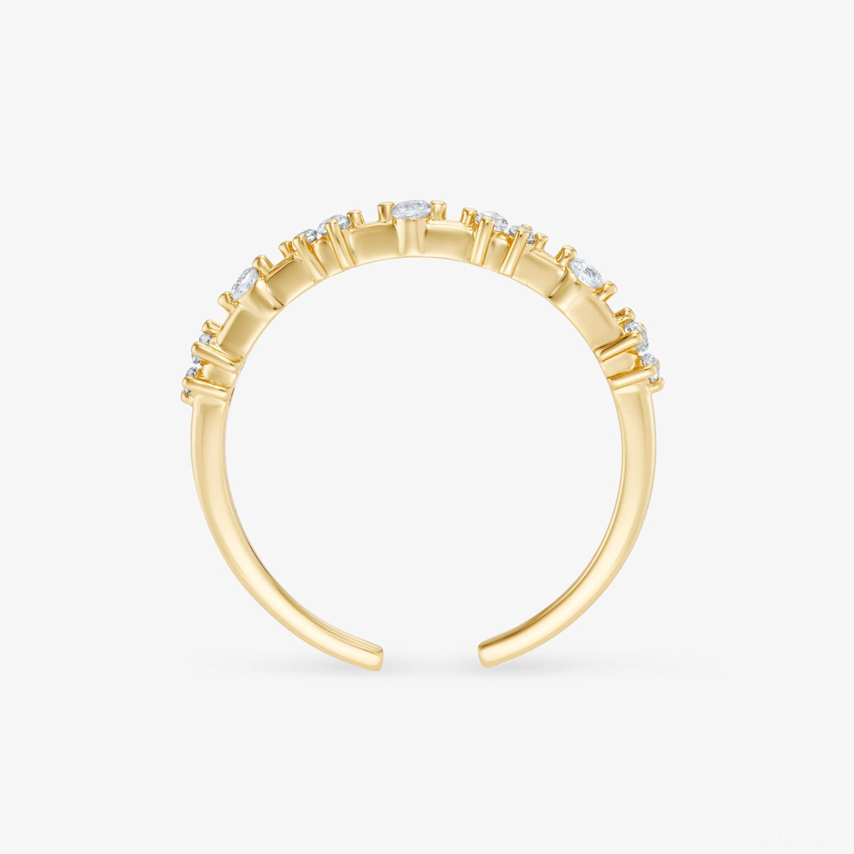 Bague Polaire - Bague Ajustable Argent 925 Or 18k | Lueur Glacée