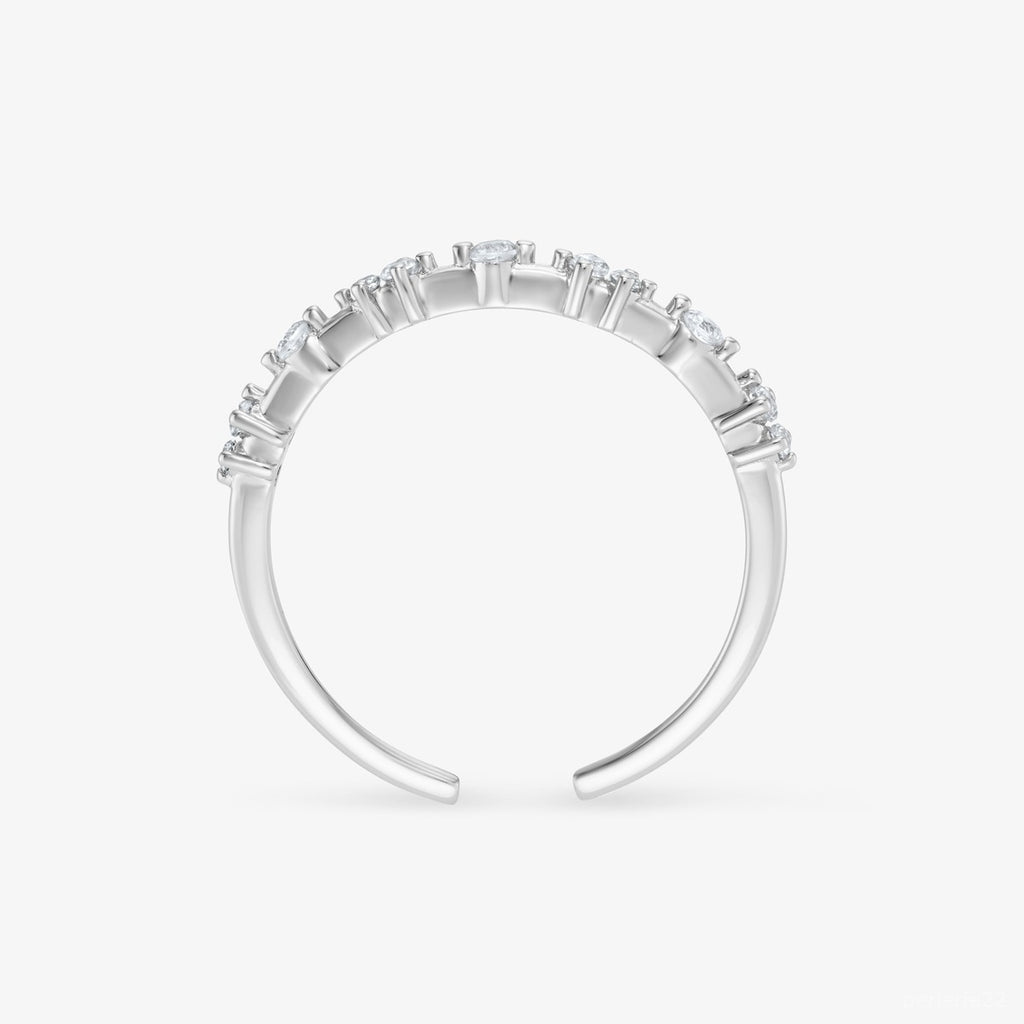 Bague Polaire - Bague Ajustable Argent 925 Or 18k | Lueur Glacée