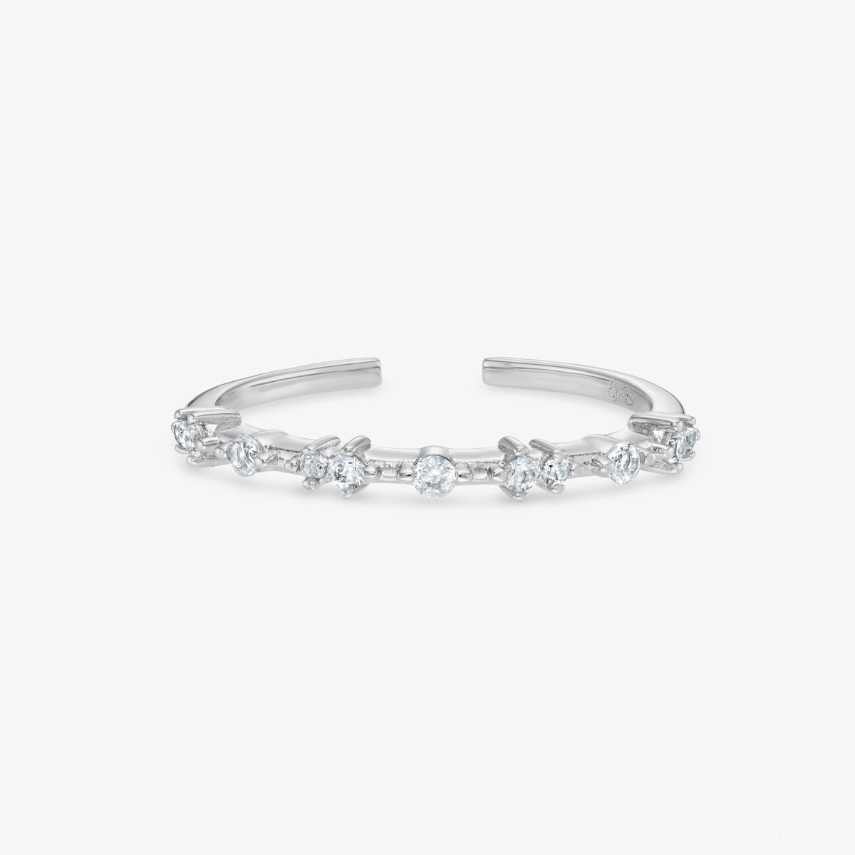 Bague Polaire - Bague Ajustable Argent 925 Or 18k | Lueur Glacée