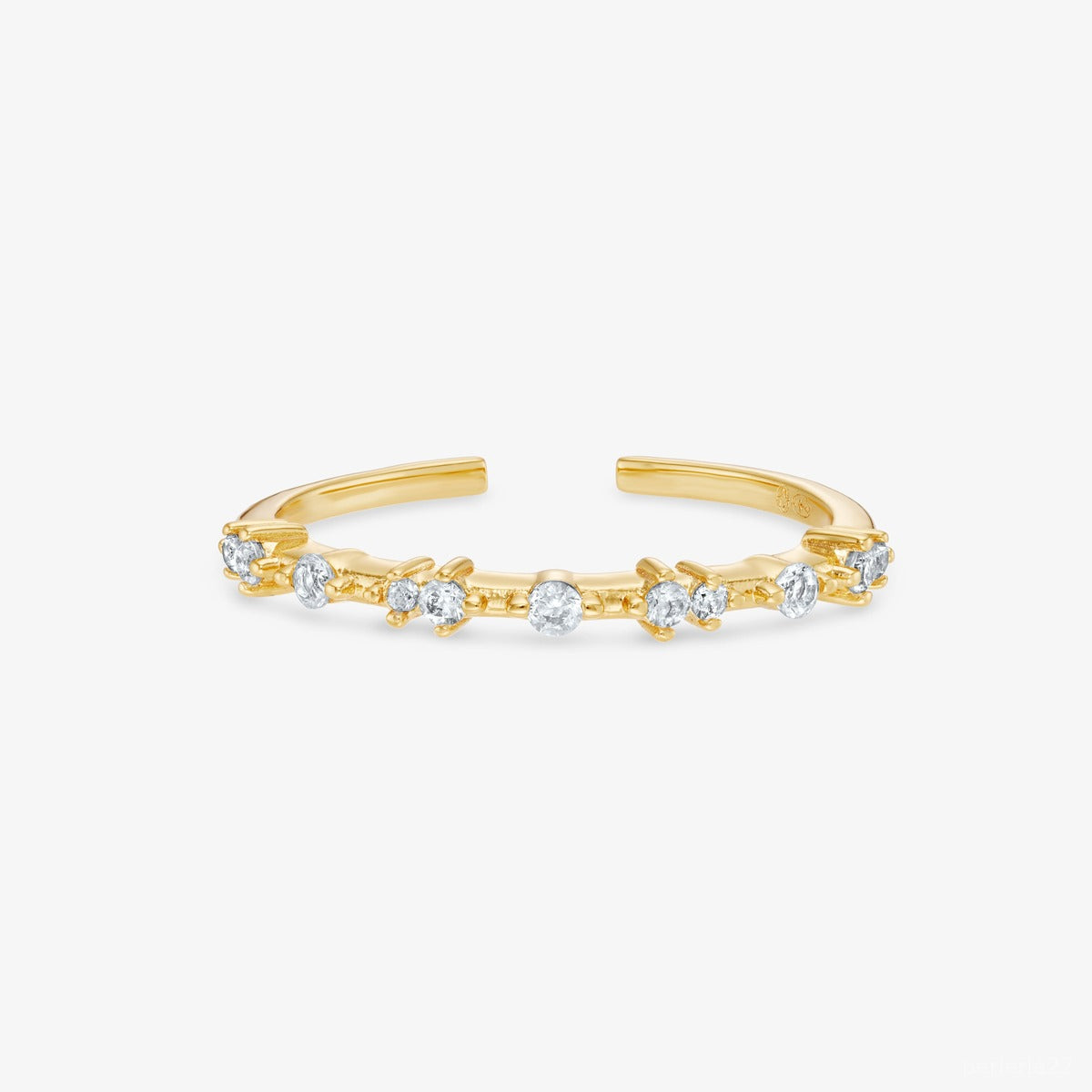 Bague Polaire - Bague Ajustable Argent 925 Or 18k | Lueur Glacée