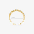 Bague Polaire - Bague Ajustable Argent 925 Or 18k | Lueur Glacée