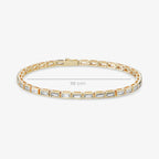 Bracelet Notte Blanche - Bracelet Laiton Dorure Or 18k | Lumière sur la Peau