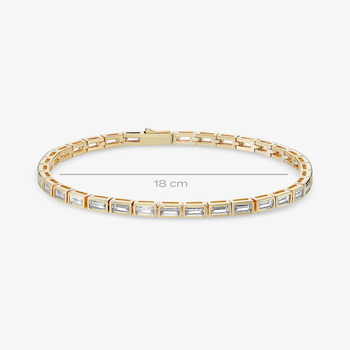 Bracelet Notte Blanche - Bracelet Laiton Dorure Or 18k | Lumière sur la Peau