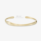 Bracelet Sole - Bracelet Laiton Dorure Or 18k | Design Courbe Libre