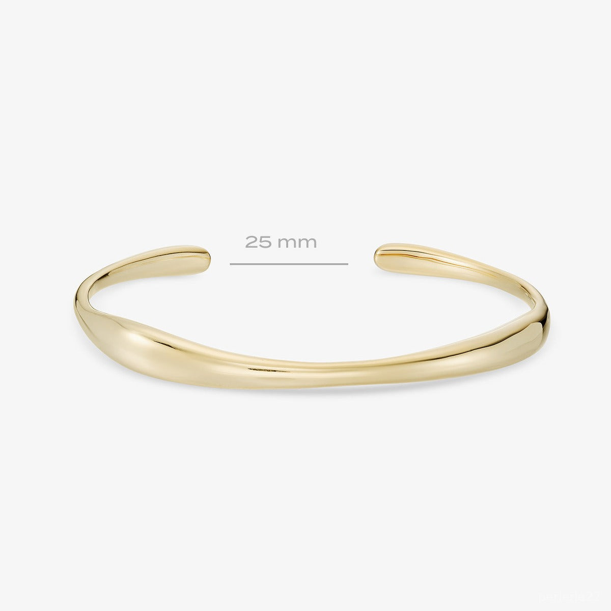 Bracelet Sole - Bracelet Laiton Dorure Or 18k | Design Courbe Libre