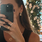 Collier Sunny - Créole Soleil Argent 925 Or 18k | 45cm + 5cm | Best-seller
