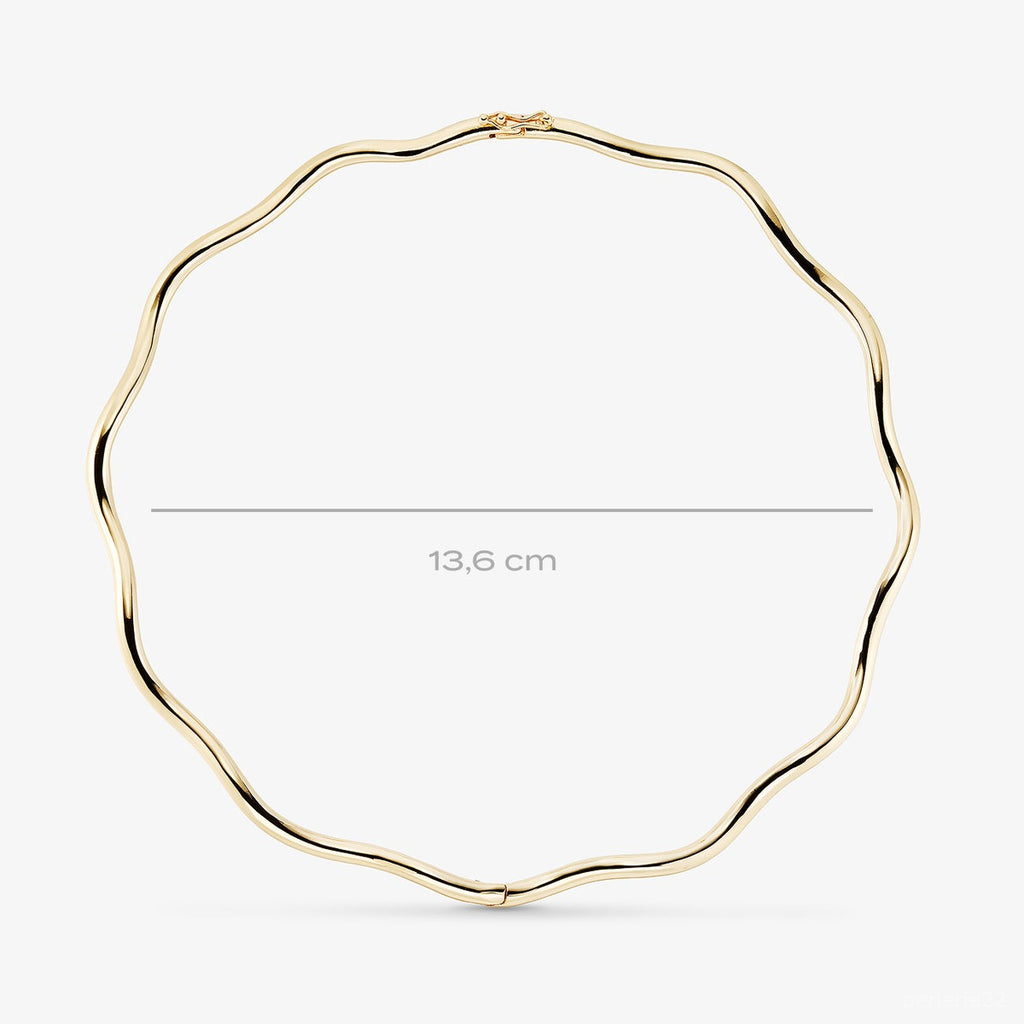Collier Féline - Collier Créole Argent 925 Doré Or 18k | Design Félins