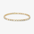 Bracelet Notte Blanche - Bracelet Laiton Dorure Or 18k | Lumière sur la Peau