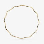 Collier Gio - Collier Laiton Dorure Or 18k | Design Sculptural Moderne
