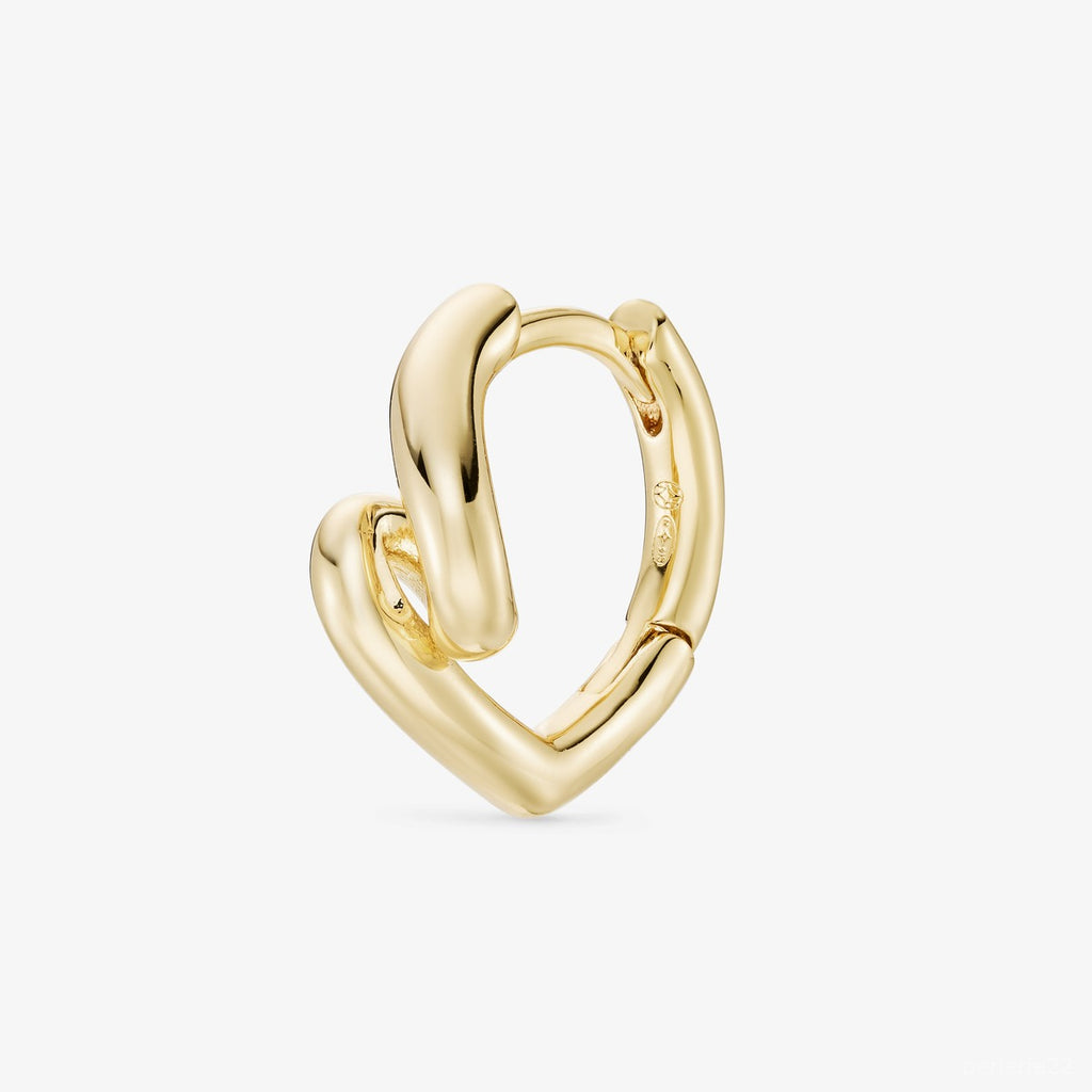 Créole Sole - Boucle d'Oreille Argent 925 Or 18k | Vendue par Unité