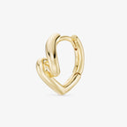 Créole Sole - Boucle d'Oreille Argent 925 Or 18k | Vendue par Unité