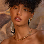 Collier Gio - Collier Laiton Dorure Or 18k | Design Sculptural Moderne