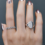 Bague Polaire - Bague Ajustable Argent 925 Or 18k | Lueur Glacée