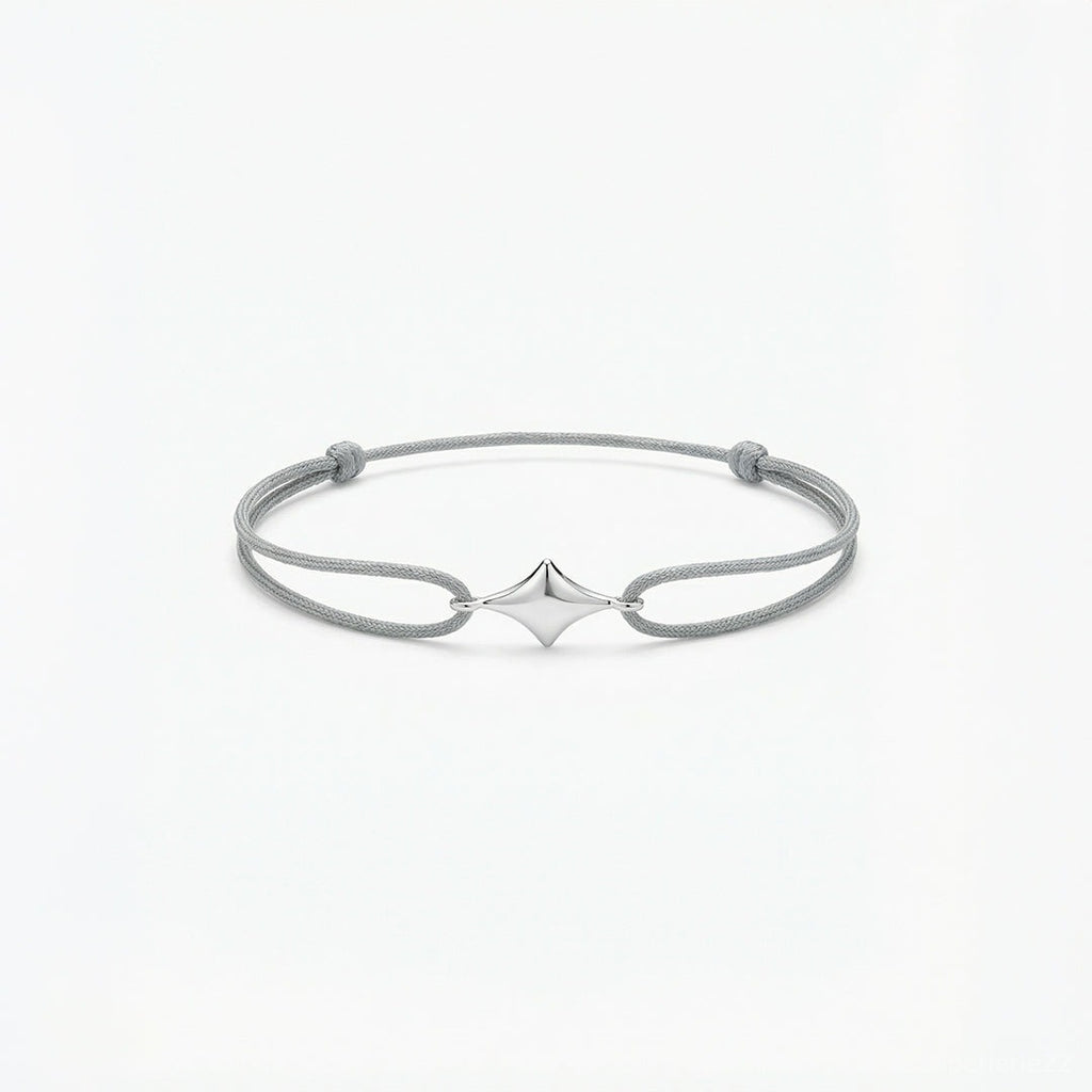 Bracelet Minuit - Bracelet Argent 925 Fil Coloré | Best-seller | Édition Maman
