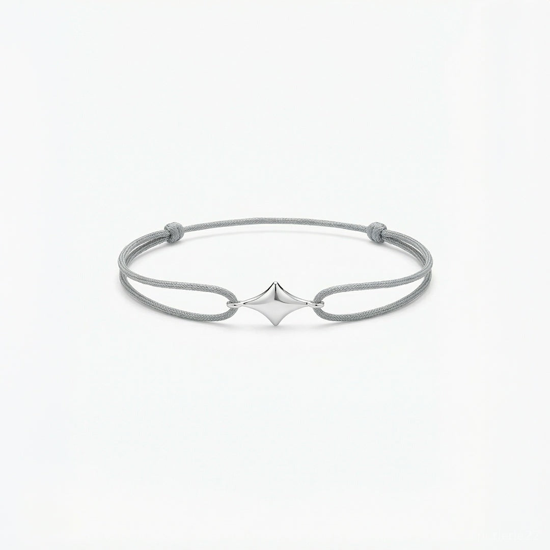 Bracelet Minuit - Bracelet Argent 925 Fil Coloré | Best-seller | Édition Maman