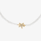 Collier Ariel - Collier Perles Naturelles & Étoile de Mer | Argent 925 Or 18k