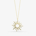 Collier Sunny - Créole Soleil Argent 925 Or 18k | 45cm + 5cm | Best-seller