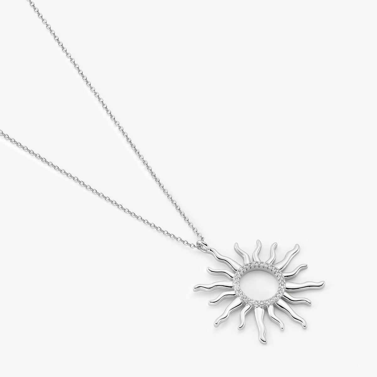 Collier Sunny - Créole Soleil Argent 925 Or 18k | 45cm + 5cm | Best-seller
