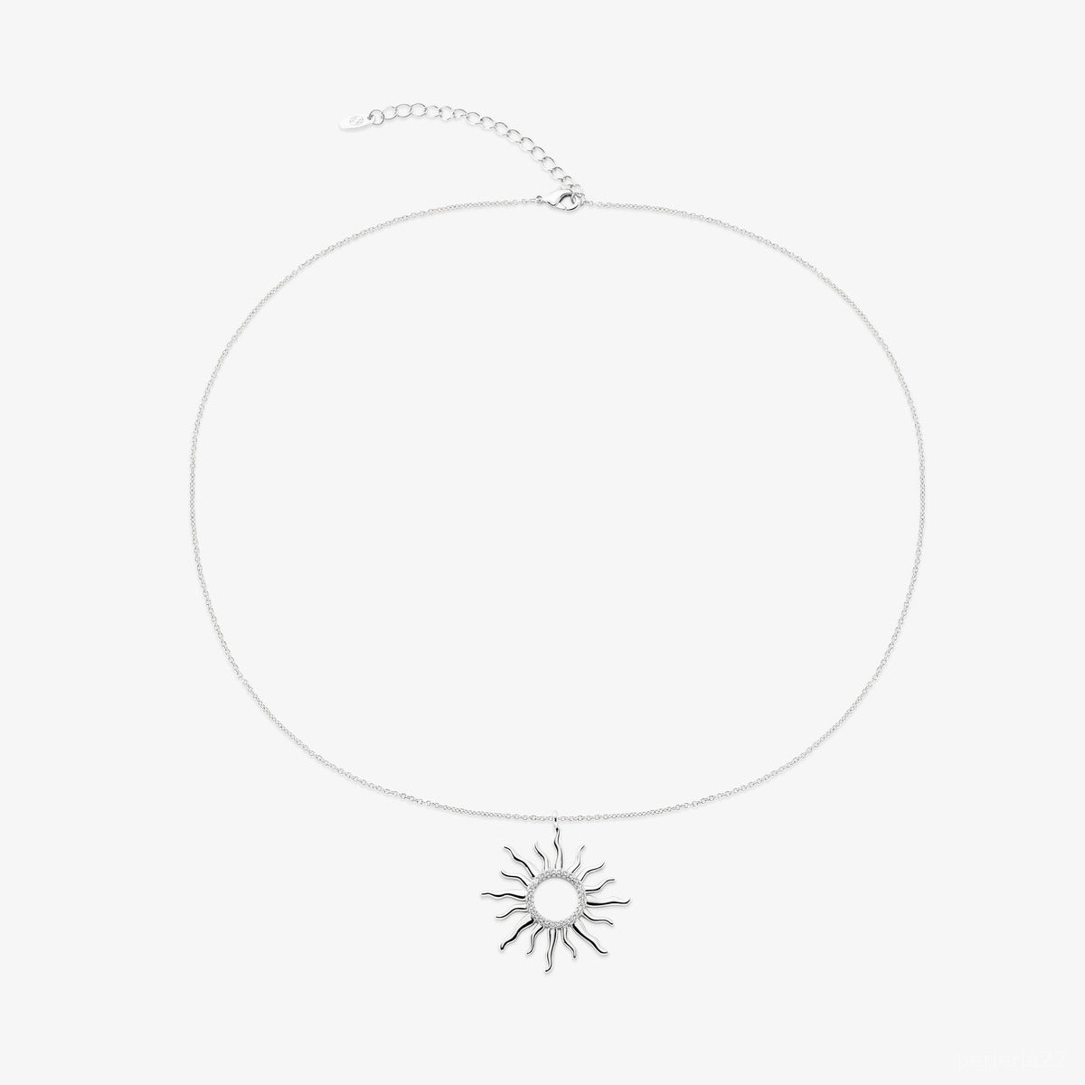 Collier Sunny - Créole Soleil Argent 925 Or 18k | 45cm + 5cm | Best-seller