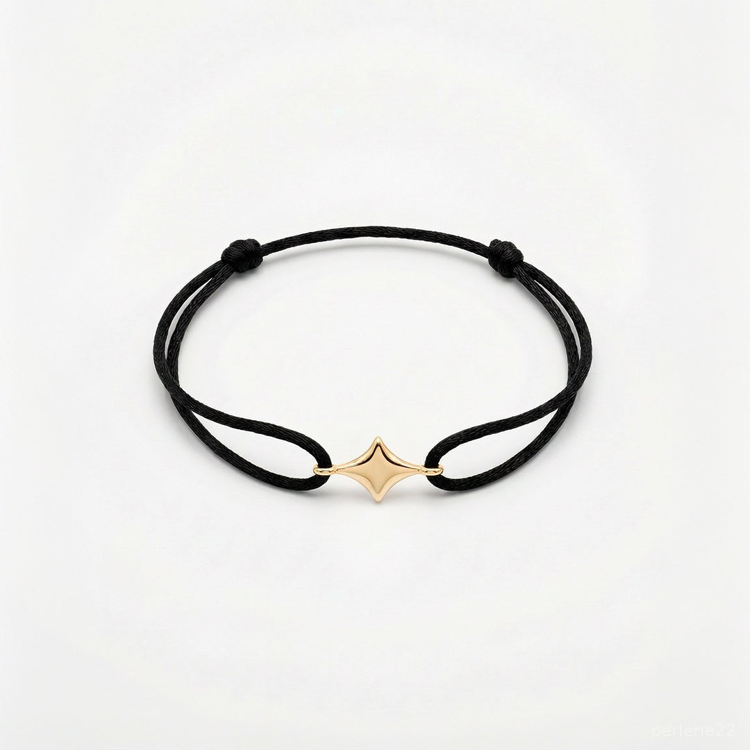 Bracelet Minuit - Bracelet Argent 925 Fil Coloré | Best-seller | Édition Maman