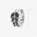 Créole Ombre - Boucle d'Oreille Argent 925 Or 18k | Jeu de Contrastes