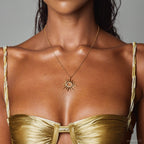 Collier Sunny - Créole Soleil Argent 925 Or 18k | 45cm + 5cm | Best-seller