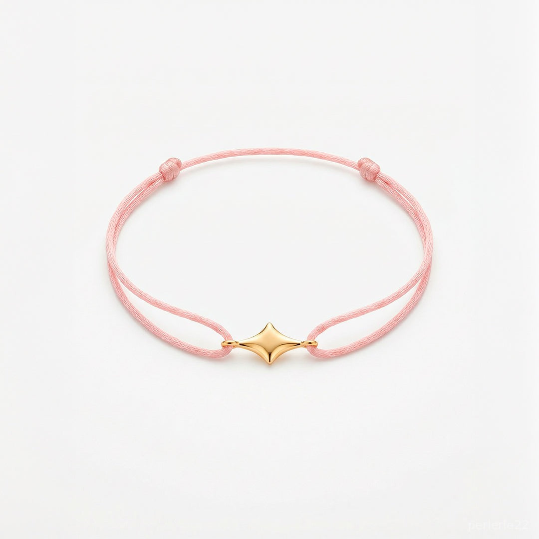 Bracelet Minuit - Bracelet Argent 925 Fil Coloré | Best-seller | Édition Maman