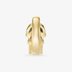 Créole Ombre - Boucle d'Oreille Argent 925 Or 18k | Jeu de Contrastes