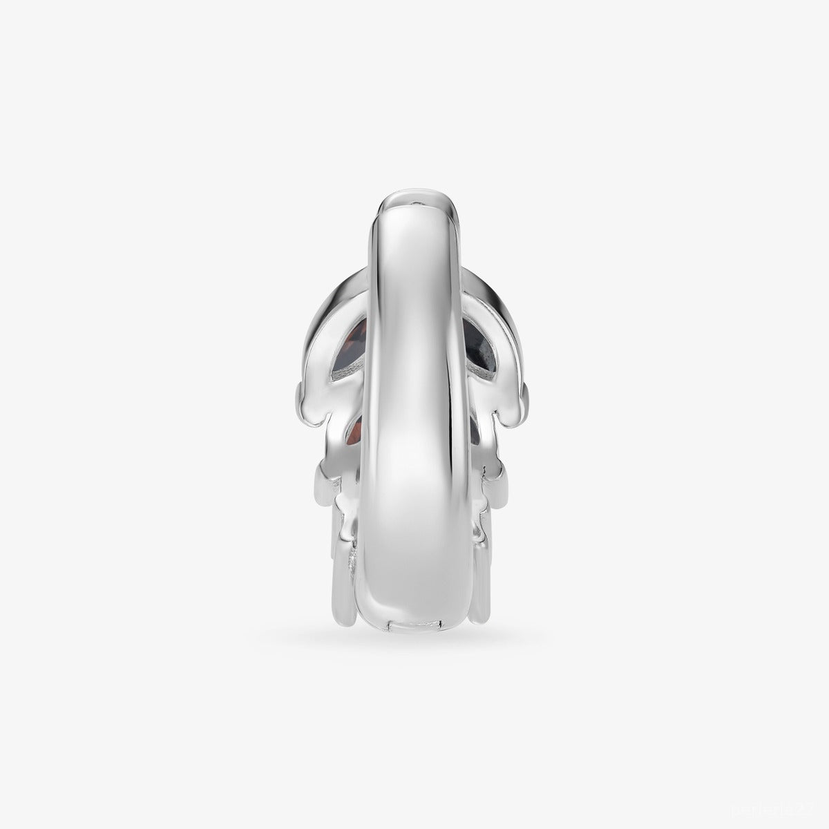 Créole Ombre - Boucle d'Oreille Argent 925 Or 18k | Jeu de Contrastes