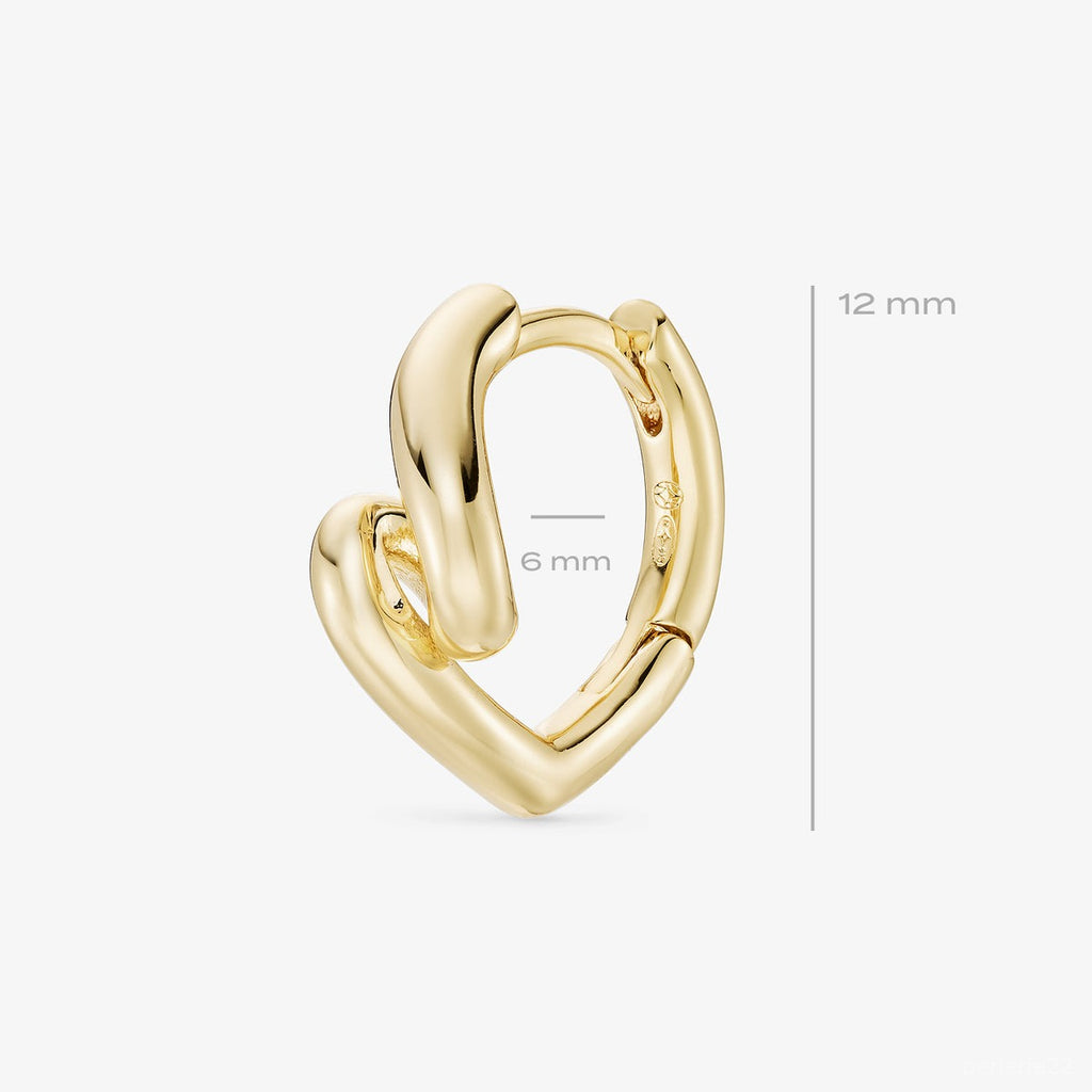 Créole Sole - Boucle d'Oreille Argent 925 Or 18k | Vendue par Unité