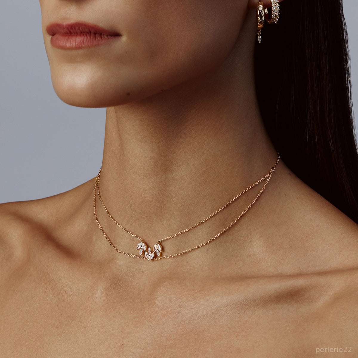 Collier Féline - Collier Créole Argent 925 Doré Or 18k | Design Félins